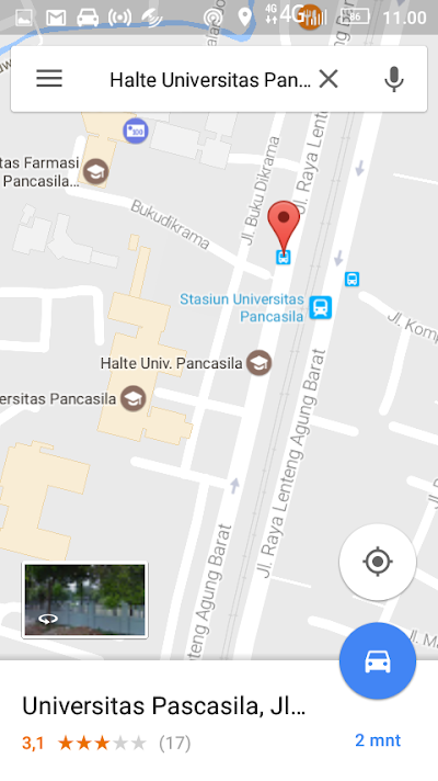 Photos of Halte Universitas Pancasila