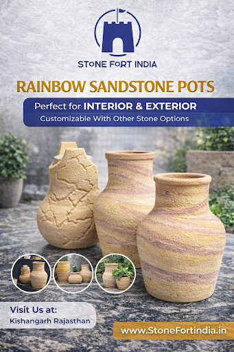 🌿 Rainbow Sandstone Pots – Natural Beauty for Every Space 🌿 post image