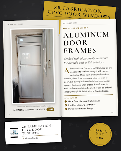 ZR Fabrication specializes in high-quality aluminum door frames, combining precision fabrication… post image