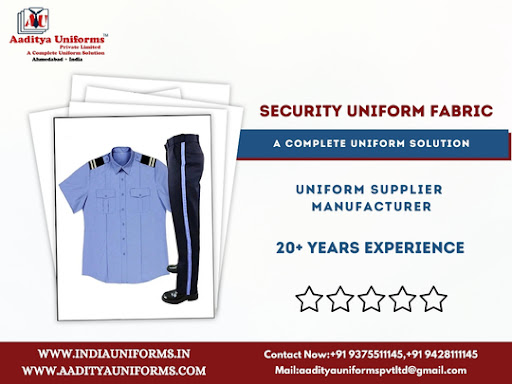 Security Uniform Fabric Available At Aaditya Uniforms post image