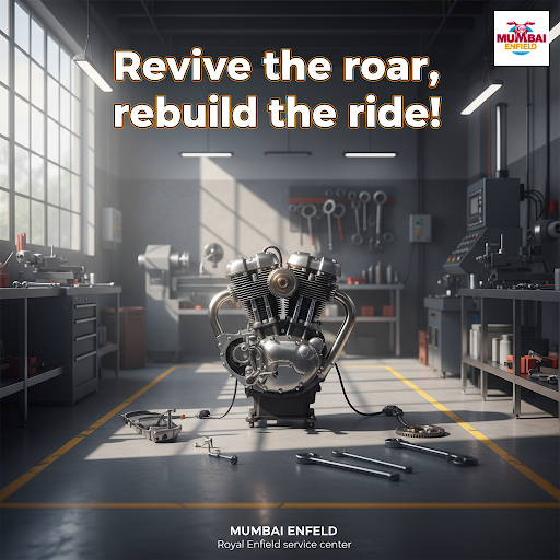 Revive the roar, rebuild the ride! At our Mumbai Enfield Royal Enfield service center, we're dedi… post image