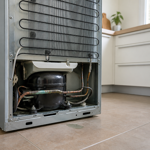 Is your fridge not cooling like before or making strange hissing sounds? A possible gas leak is n… post image