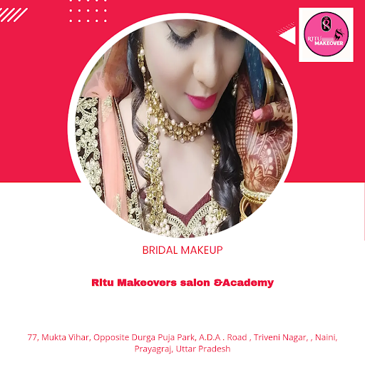 Get the perfect bridal makeup at Ritu Makeovers salon & Academy in Prayagraj! Enhance your natura… post image