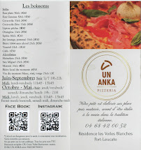 Menu Un Anka Pizzeria Page 2