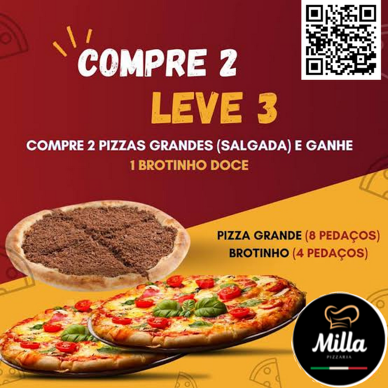 Temos pizza tamanho broto 4 pedaços ou pizza 8 pedaços - Picture