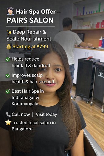 PAIRS SALON is a top-rated unisex salon in Indiranagar, offering expert hair care, styling & adva… post image