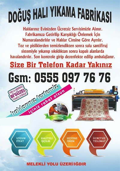 IĞDIR Doğuş Halı Yıkama Fabrikası