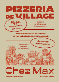 Menu Chez Max pizza Page 2