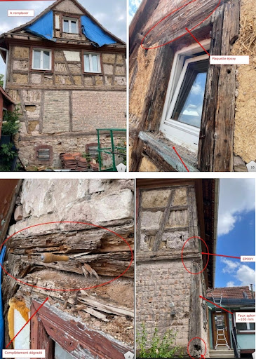 Poursuite des travaux de rénovation extérieure de la...