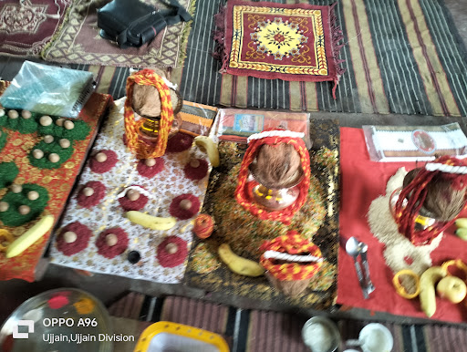 आज का पूजन हरियाणा सोनीपत से यजमान का मंगल भात पूजन काल सर्प पूजन चंडाल शांति पूजन अवंतिका तीर्थ…