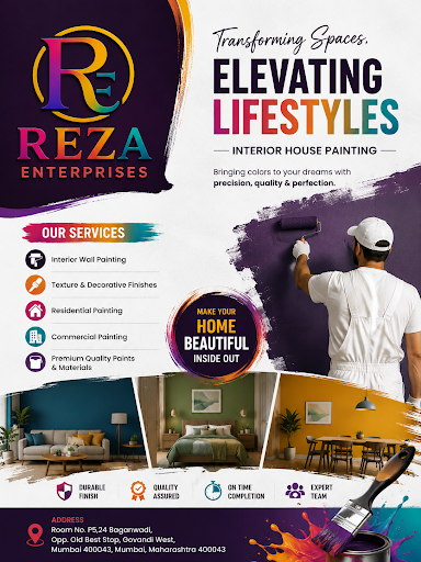 Reza Enterprises Interior House Painting Services in Mumbai