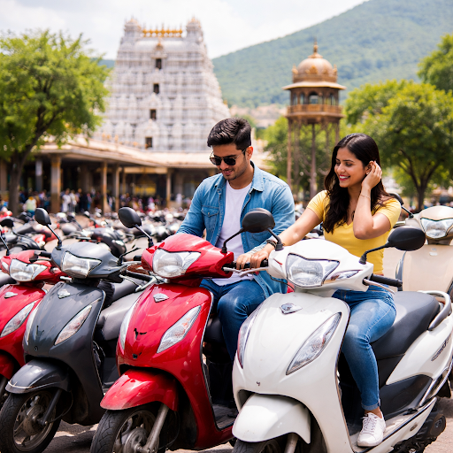 Planning a quick darshan, a temple run, or a market visit in Tirupati? Scooters make short trips… post image