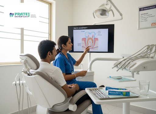 Are sudden jolts of pain while eating ice cream or sipping hot tea troubling you? Tooth sensitivi… post image