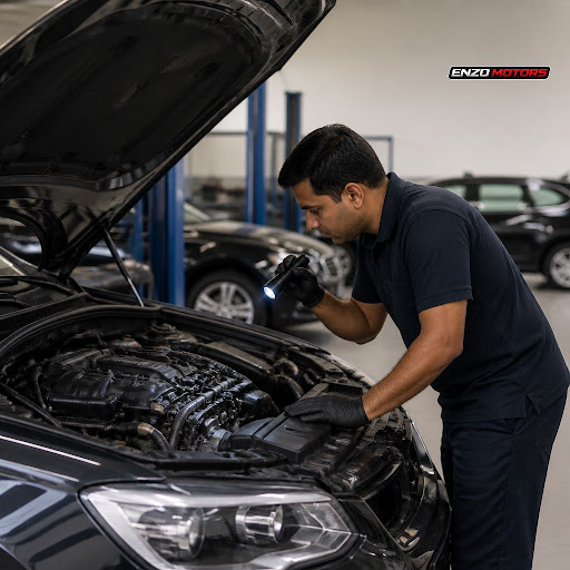 At Enzo Motors Premium in Madhapur, Hyderabad, every vehicle inspection is designed to protect yo… post image