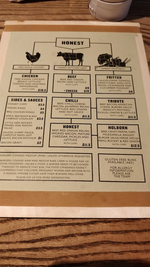 Honest Burgers - Holborn