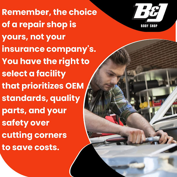 OEM standards and quality parts repair shop