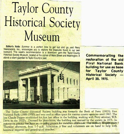 Photos of Taylor County Historical Society