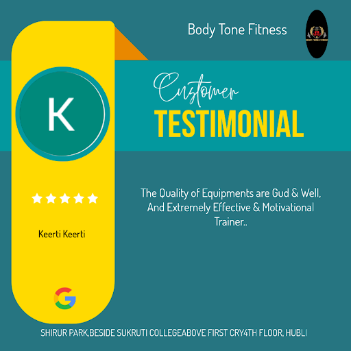Keerti loved the service at Body Tone Fitness in Hubli, Karnataka! She experienced a transformati… post image