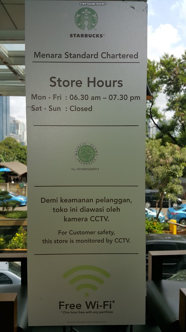 Starbucks Menara standard chartered