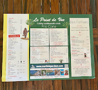 Menu Restaurant Le Point de Vue Page 1