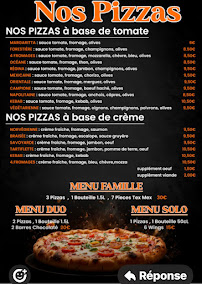 Menu Pizza De La Gare Page 1