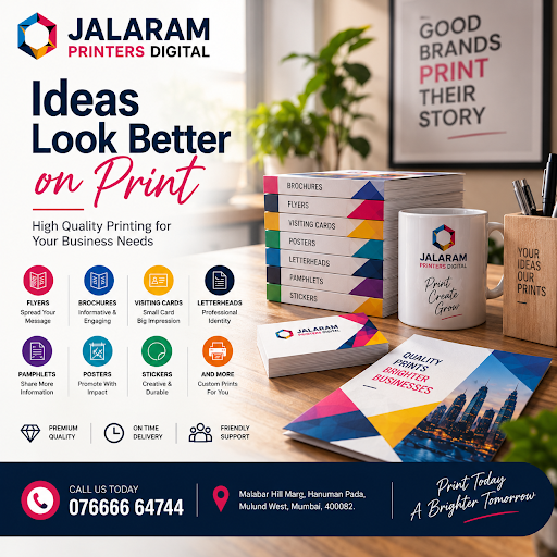 Good printing makes a strong first impression. Jalaram Printers Digital provides professional pri…