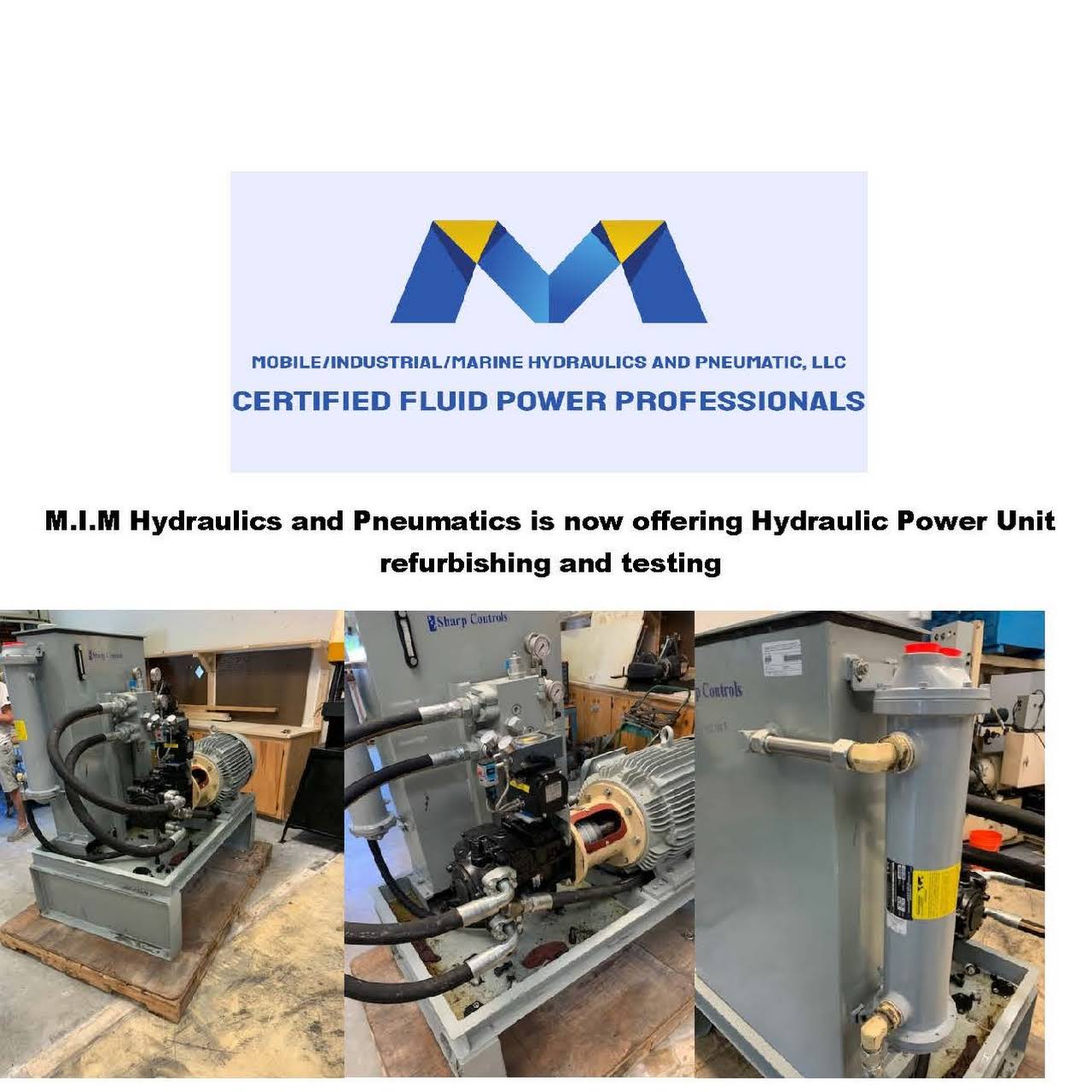 Mobile Industrial Marine Hydraulics and Pneumatic Industrial Equipment Supplier in Charleston