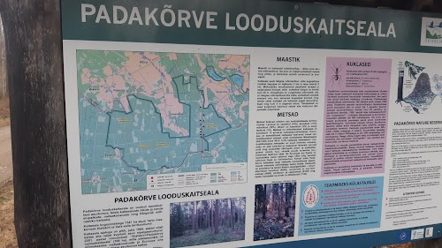 Padakõrve looduskaitseala õpperajad ja matkarada