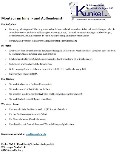 Kunkel GbR Schlüsseldienst Sicherheitsfachgeschäft - Thumbnail