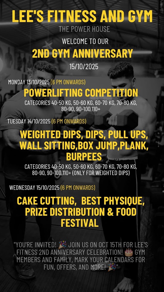 Lee S Fitness And Gym The Power House
