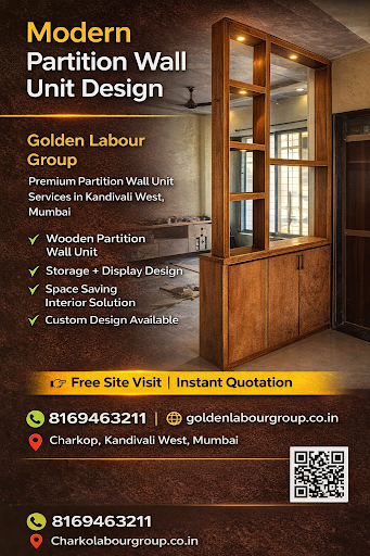 Looking for Partition with Display Installation service near me in Malad or Kandivali? Golden Lab… post image