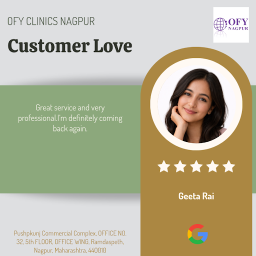 Geeta Rai's glowing review says it all! She loved her experience at OFY CLINICS NAGPUR, where our… post image