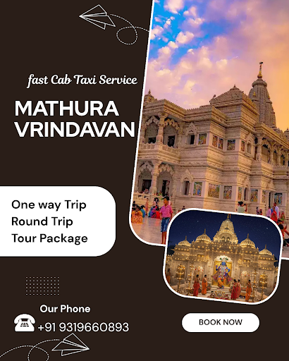 Fast Cab Taxi Service provides reliable, comfortable, and convenient Delhi Airport to Vrindavan c… post image