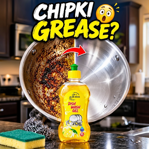 Steel Bartan Ki Chipki Grease Kaise Saaf Kare? 😳 post image