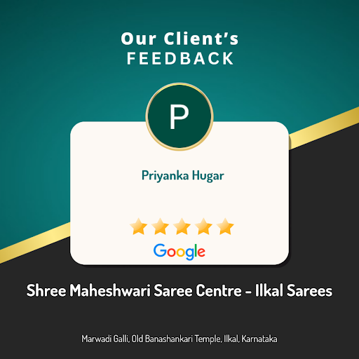 Priyanka gives a 5-star rating for her exceptional experience at Shree Maheshwari Saree Centre -… post image