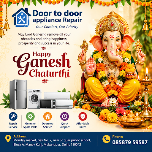 Door to door appliance Repair is a appliance repair service in Mukundpur, Delhi, offering doorste… post image