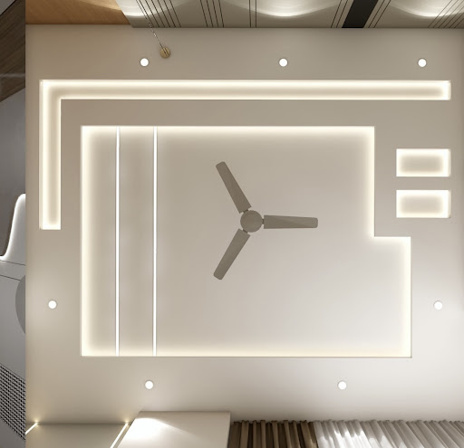 Looking for a modern ceiling makeover? We specialize in gypsum ceilings, PVC panels, fluted panel…