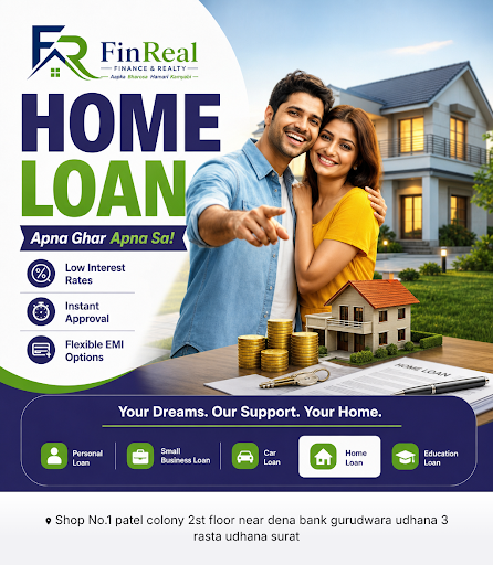 FinReal Finance & Realty provides reliable and flexible home loan options, helping you secure you… post image