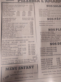 Menu Pizzeria grill l'Amaïdé Page 2
