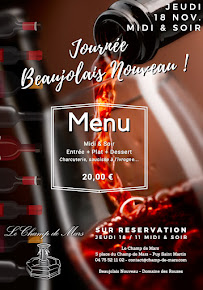 Menu Logis Hôtel Restaurant du Champ De Mars Page 5
