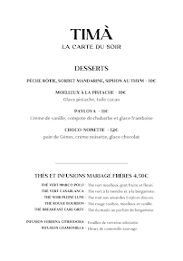 Menu Restaurant Timà Bastia Page 5