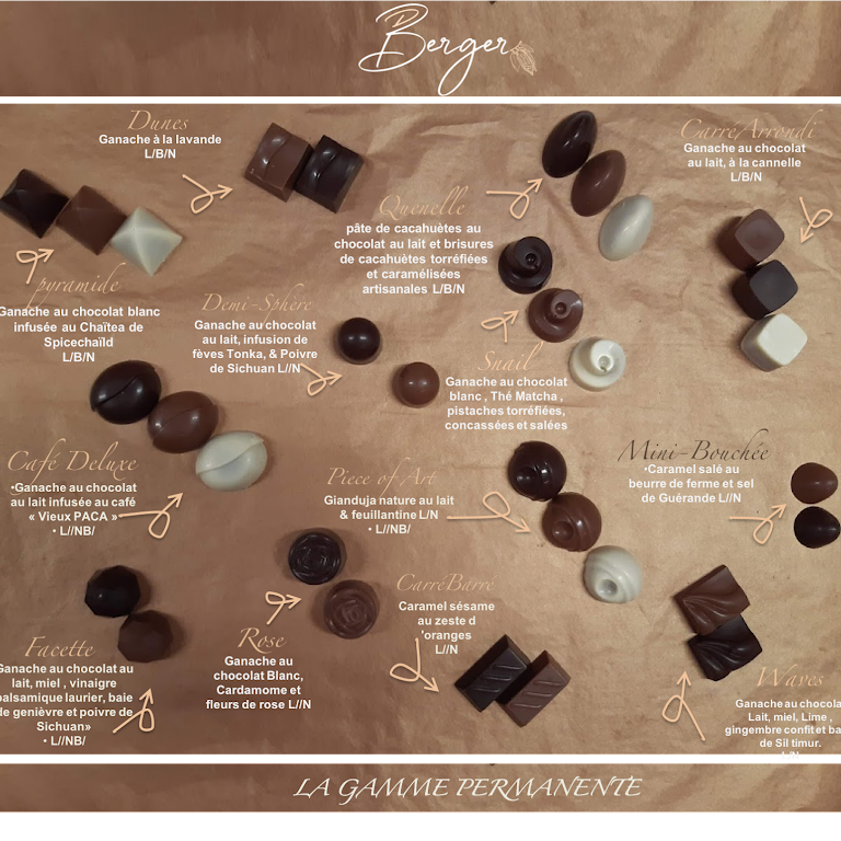 Cadeau en chocolat (lait) - Espèce de Ganache - Chocolaterie