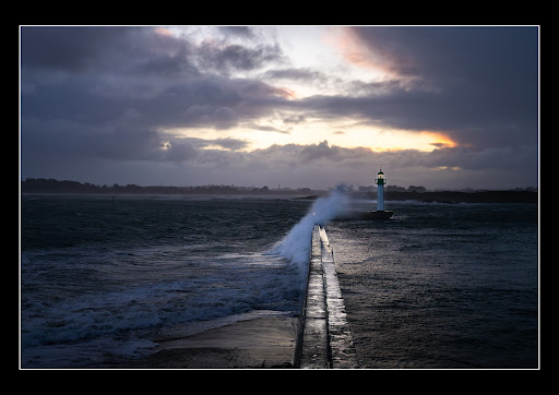 Grandes marées, port de Moguériec , Dimanche 11 Février 2024 coefficient 107