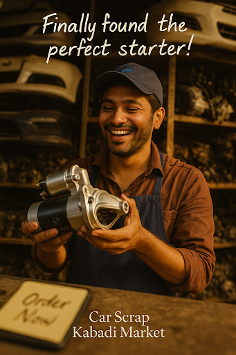 Get ready to transform your ride with our Starter Motor at Car scrap kabadi market in Kamrej, Guj… post image