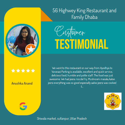 Anushka from Sultanpur raves about her exceptional dining experience at 56 Highwey King Restauran… post image