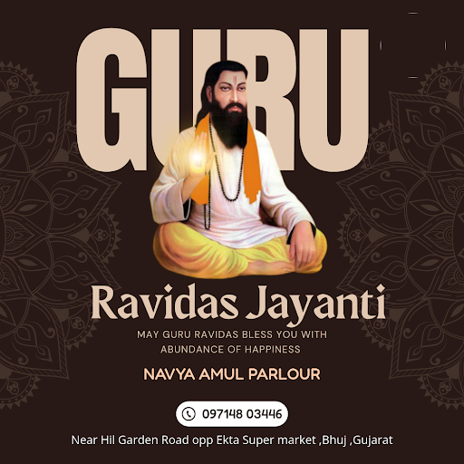 Celebrate Guru Ravidas Jayanti with the best dairy products in Bhuj. Visit Navya Amul Parlour, ne… post image
