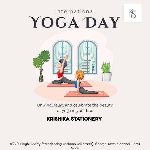 As we celebrate the International Day of Yoga, we at Krishika Stationery, the best office supply… post image