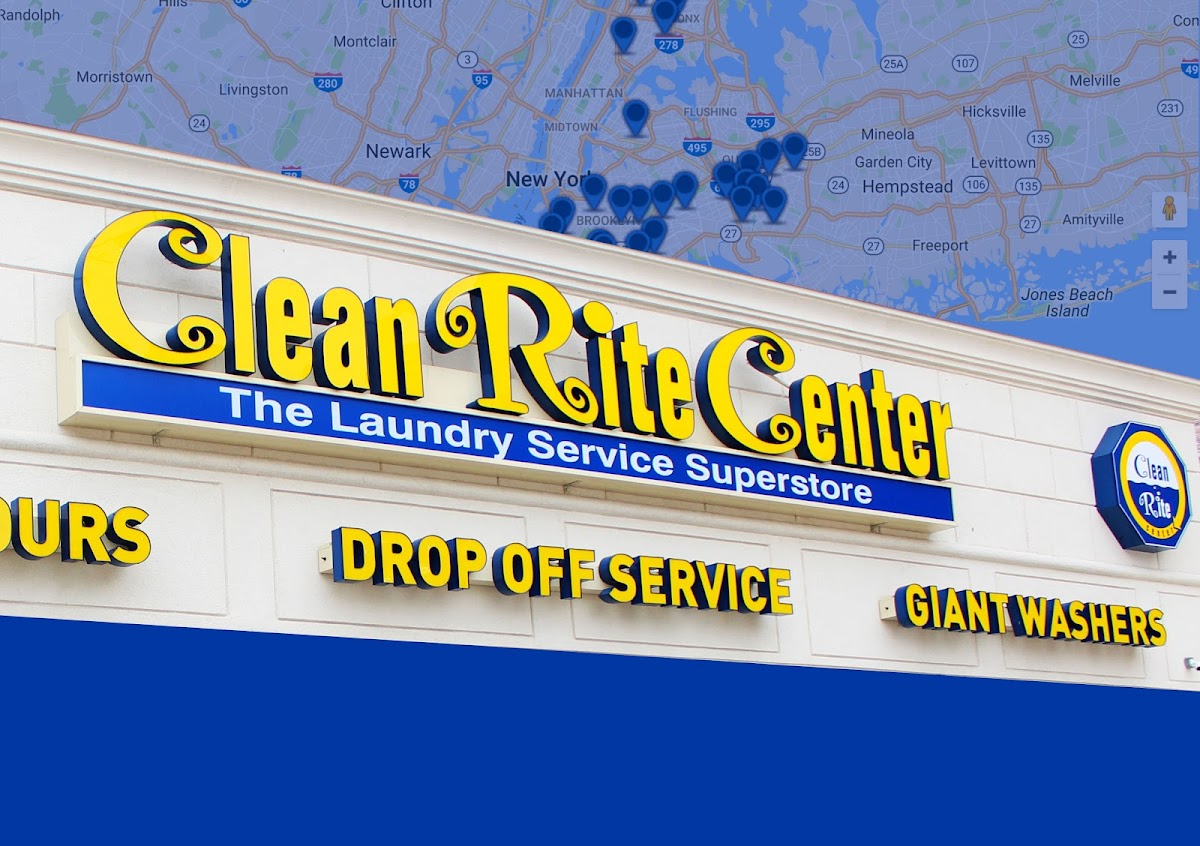Clean Rite Center facility with washing machines in Baltimore