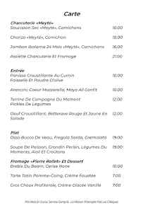 Menu Bistrot Le Charabia Page 11