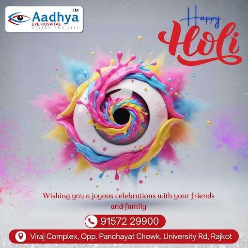 Celebrate the vibrant festival of colors with warm wishes from Aadhya Eye Hospital! 🌸✨ This Holi… post image